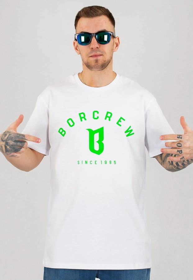 T-shirt B.O.R. Biuro Ochrony Rapu Classic B biały