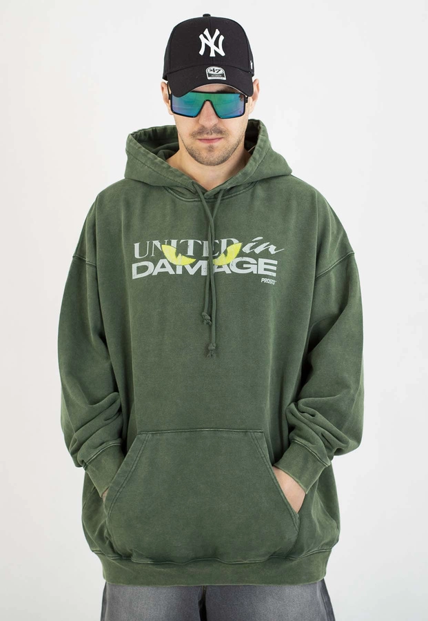 Bluza Prosto Z kapturem Demage washed khaki