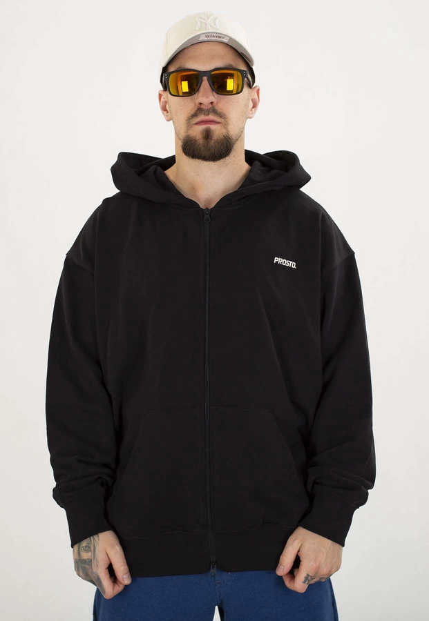 Bluza Prosto Z kapturem ZIP Brons czarna