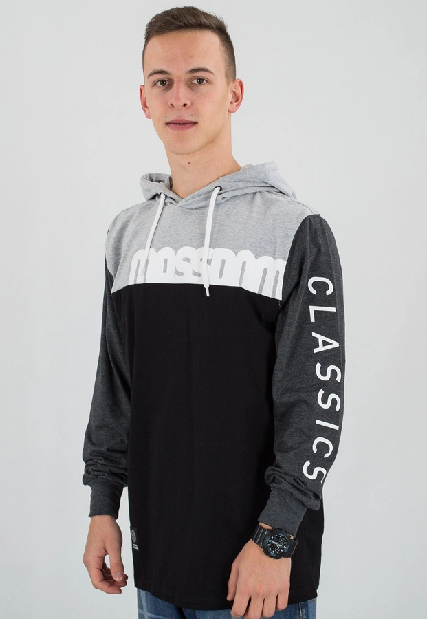 Longsleeve Mass Demo szaro czarny
