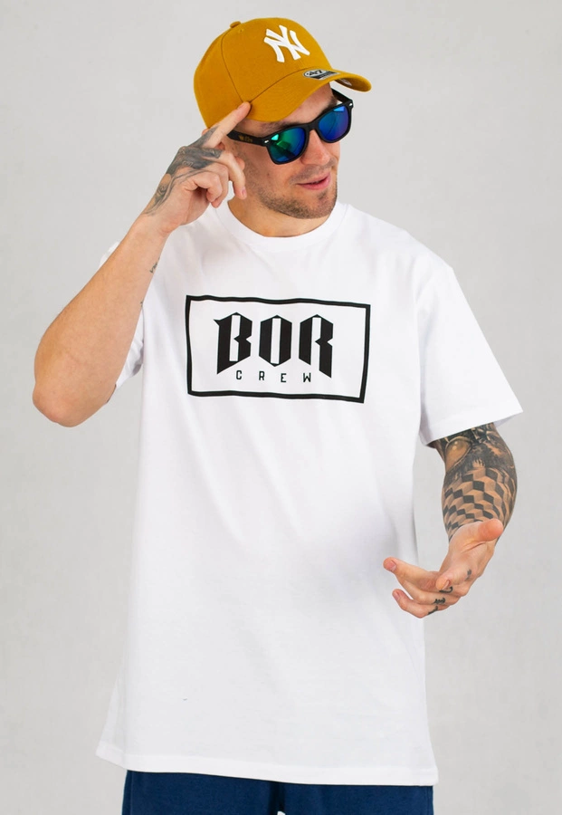 T-shirt B.O.R. Biuro Ochrony Rapu Bor Crew Classic biały