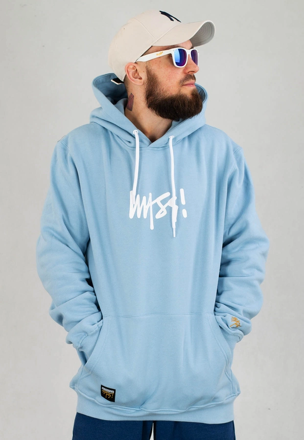 Bluza Mass Hoodie Signature Anniversary błękitna