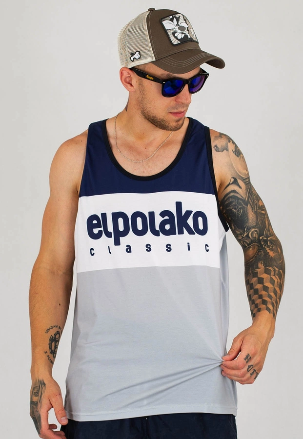 Tank El Polako Premium Classic granatowo szary