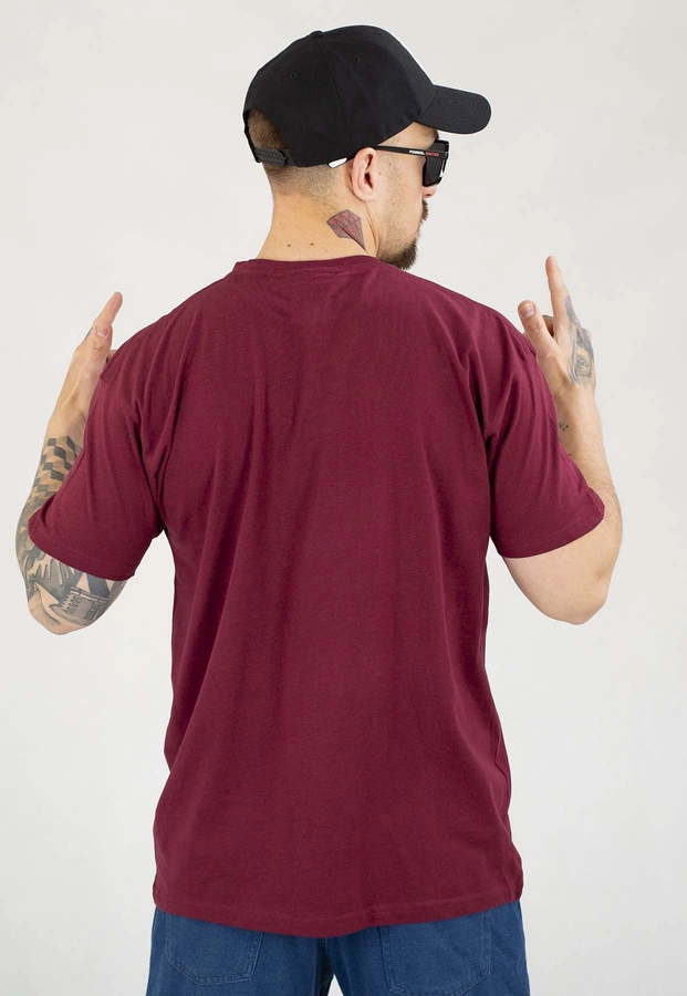 T-shirt Chada Proceder Hazard bordowy