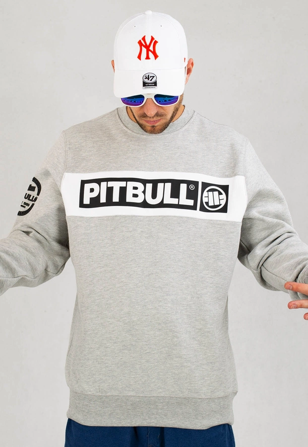 Bluza Pit Bull Bez Kaptura Sherwood szara