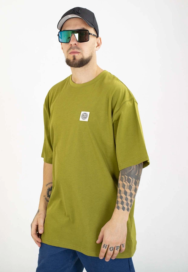 T-shirt Mass Patch oliwkowy