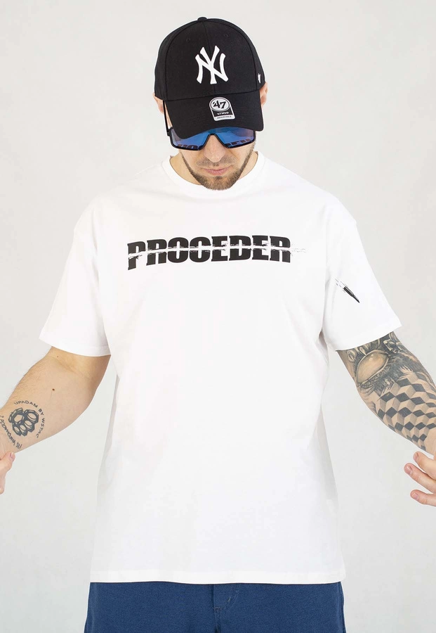 T-shirt Chada Proceder Bullet biały