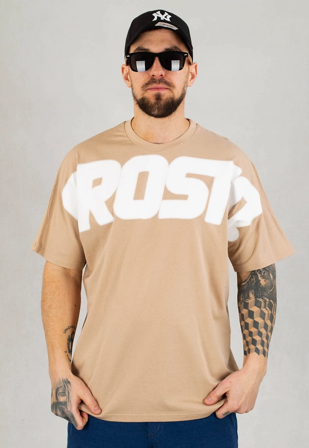 T-shirt Prosto Flazzit beżowy