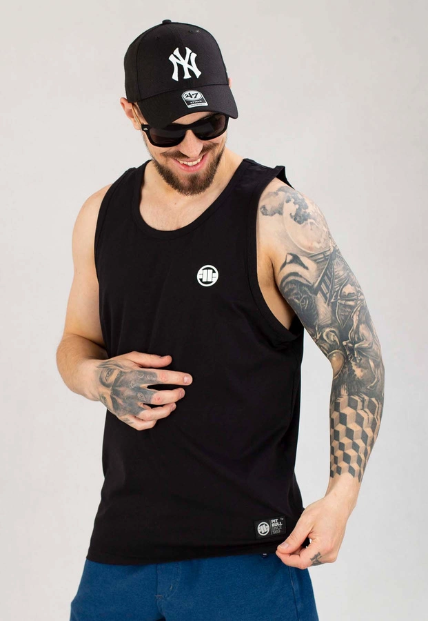 Tank Pit Bull Slim Fit Small Logo czarny