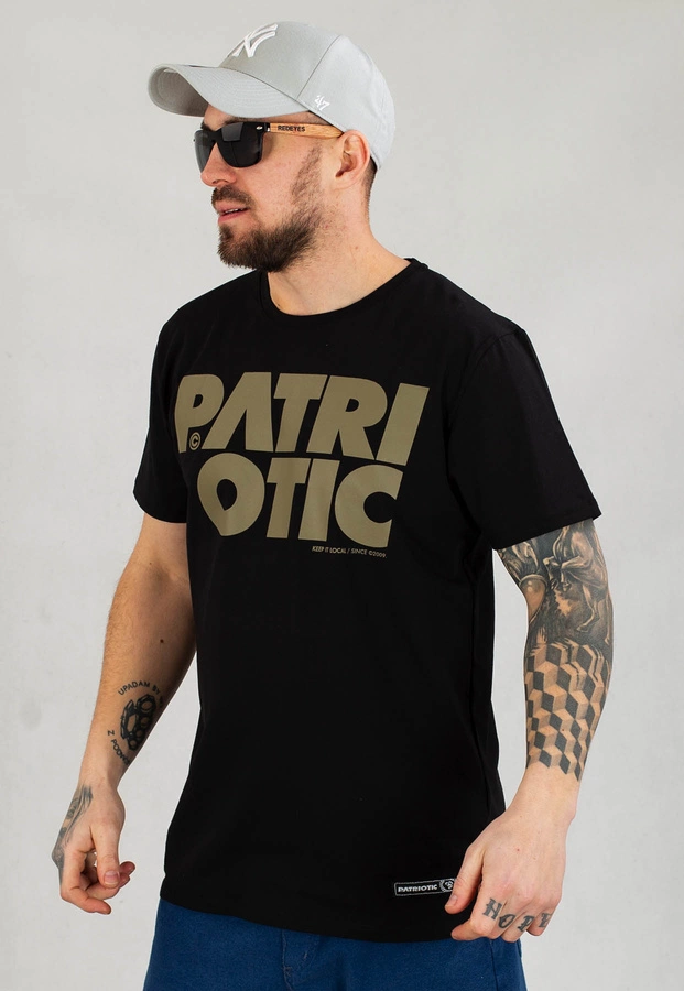 T-shirt Patriotic CLS czarno złoty