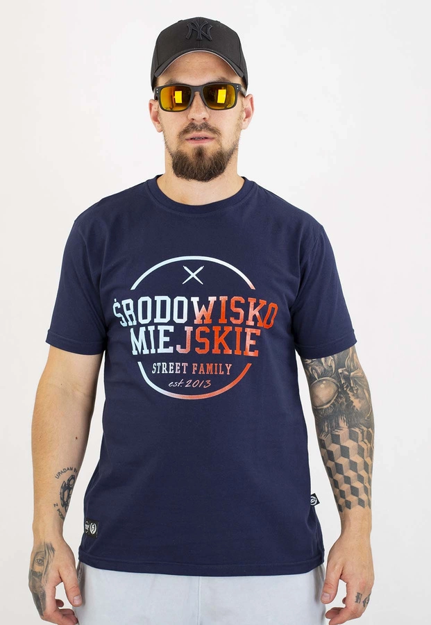 T-shirt Środowisko Miejskie Theme 2.0 granatowy