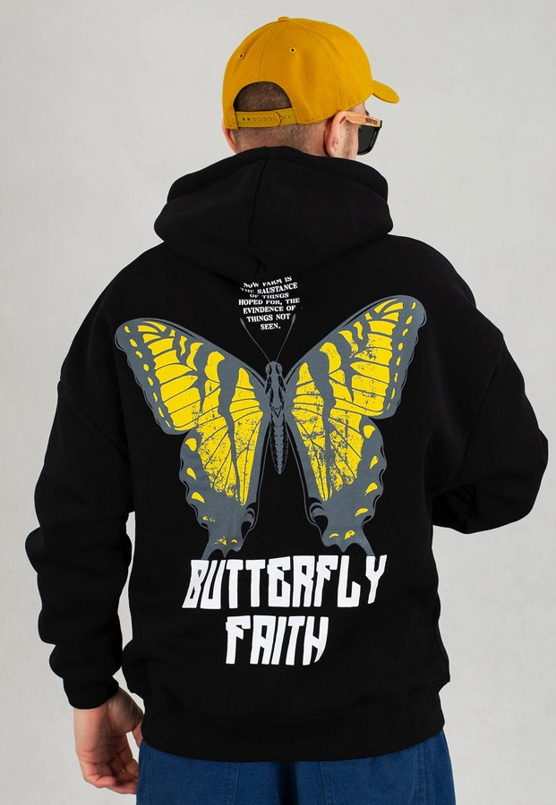 Bluza I8 Z Kapturem Butterfly czarna