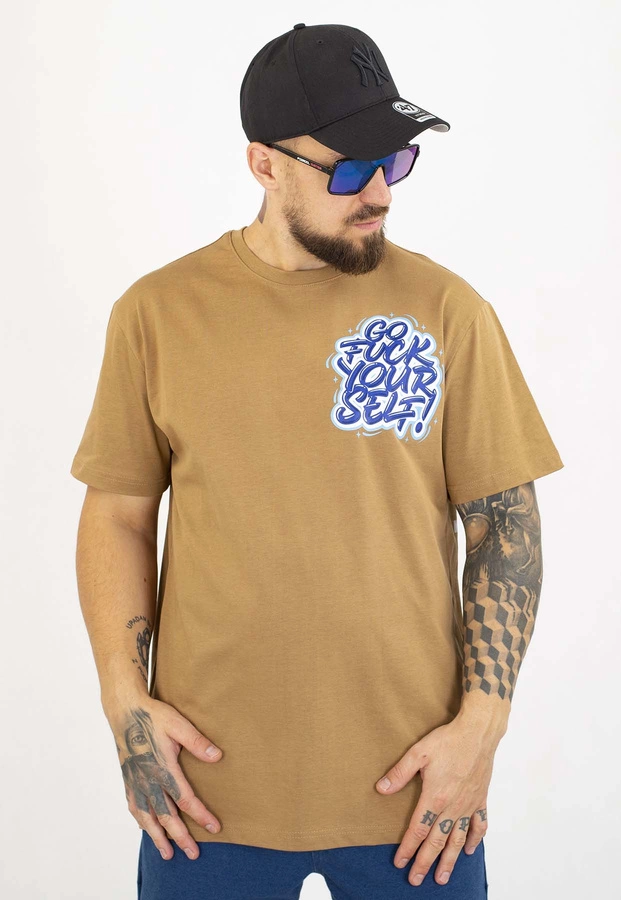 T-shirt Motive Your Front beżowy