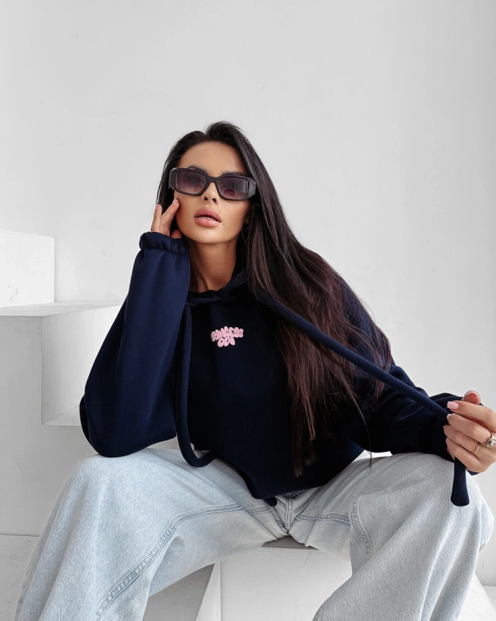 Bluza Olavoga Z Kapturem Frost Layer granatowa