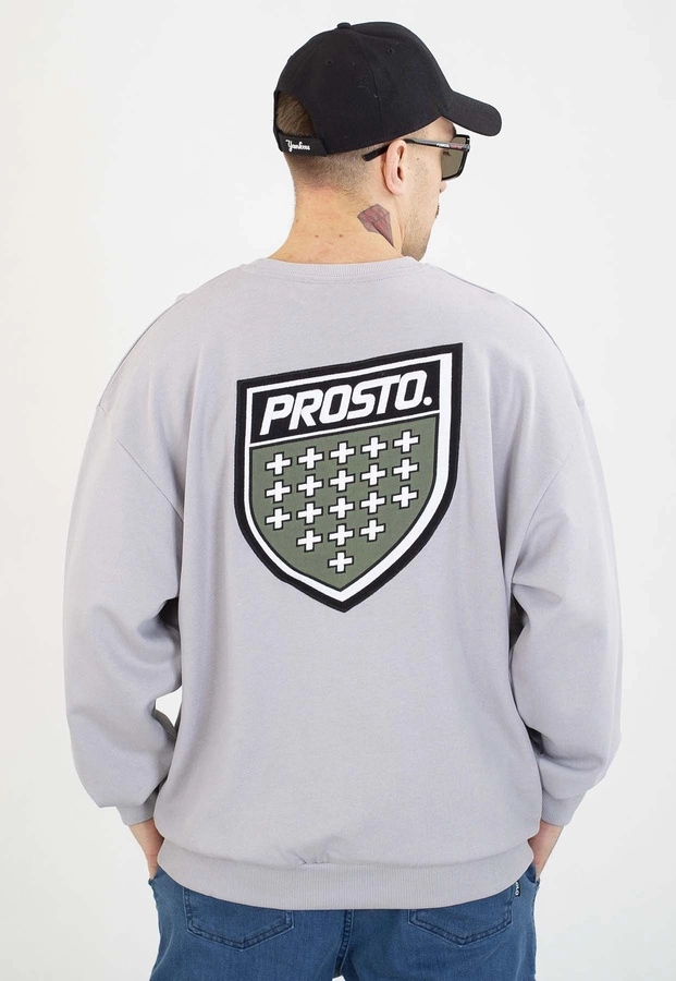 Bluza Prosto Bez Kaptura Shield washed grey