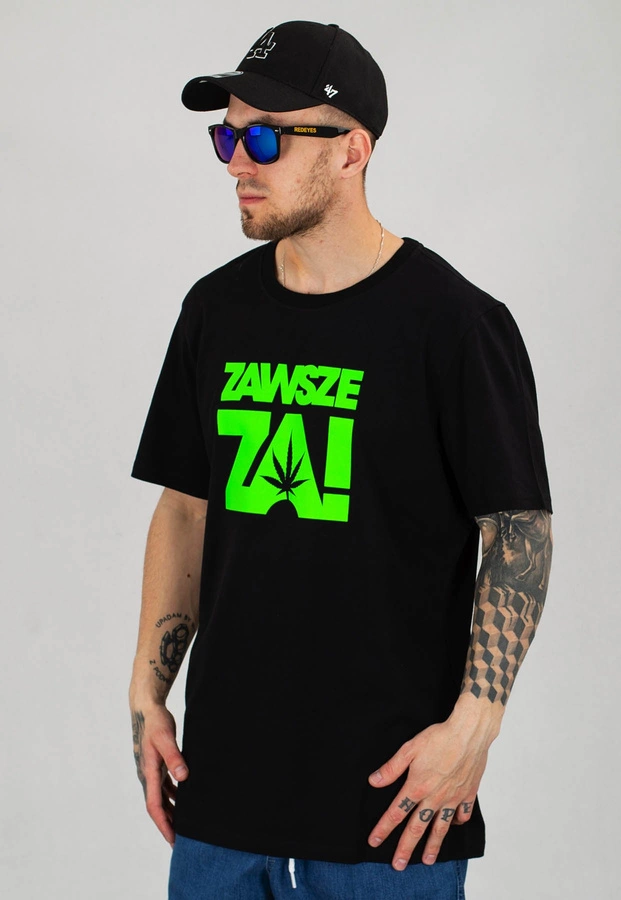 T-shirt Stoprocent Regular ZawszeZa20 czarny