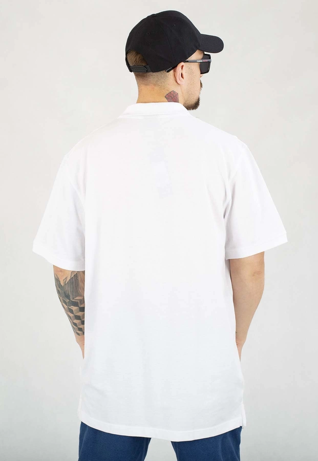 T-shirt Polo Prosto Lior biały