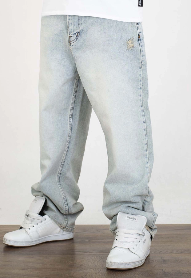 Spodnie I8 Denim BAG100 Baggy light blue