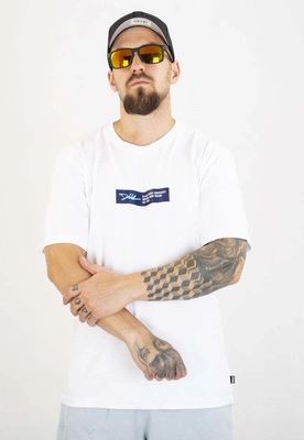 T-shirt Diil Frame biało granatowy