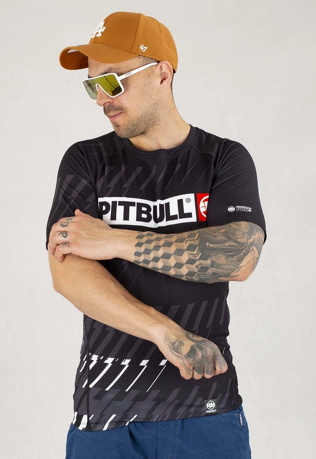 T-shirt Rash Guard Pit Bull Street Dog czarny