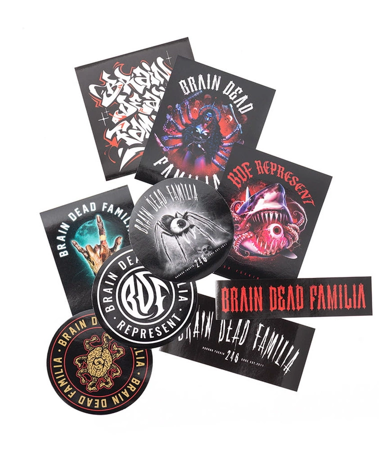 Zestaw Naklejek Brain Dead Familia 2025 Sticker