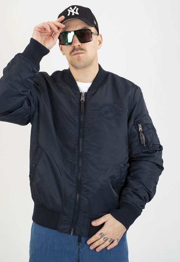 Kurtka Pit Bull Przejściowa Hacket Washed dark navy