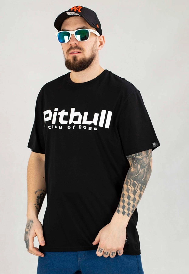 T-shirt Pit Bull City Of Dogs 24 czarny