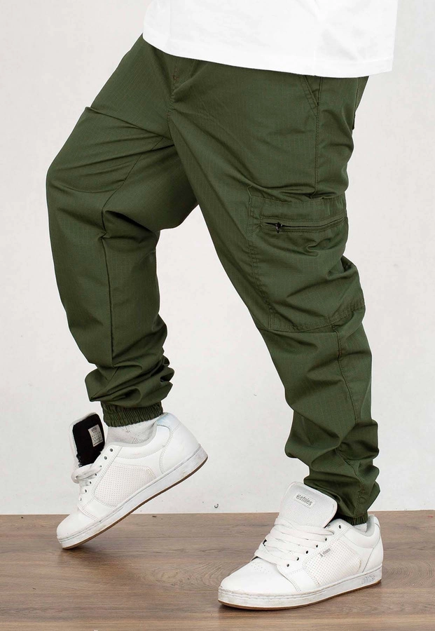 Spodnie Jigga Wear Crown Ripstop Cargo green