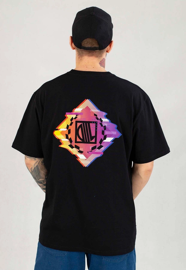 T-shirt Diil Abstract czarny