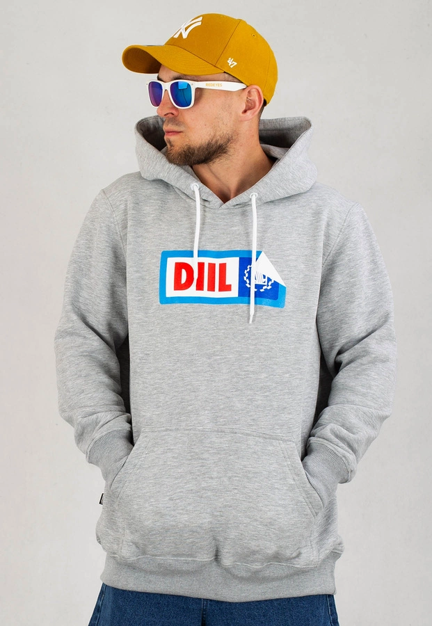 Bluza Diil Sticker szara