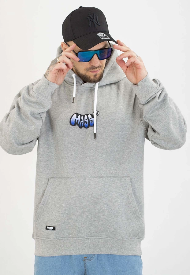 Bluza Mass Z Kapturem Wall szara