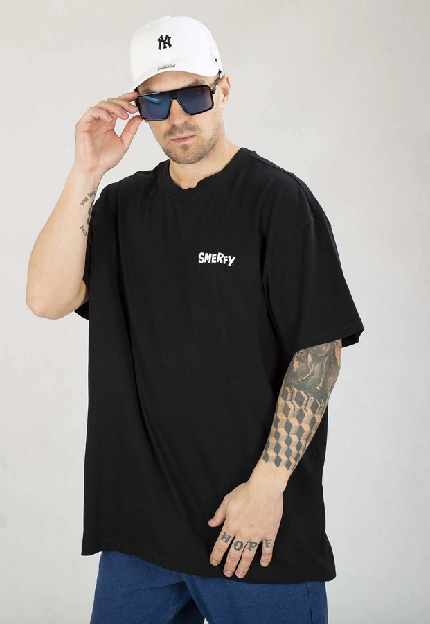 T-shirt Smerfy Baggy Comic czarny