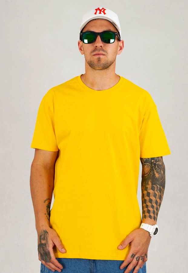 T-shirt Niemaloga 190 One Color żółty