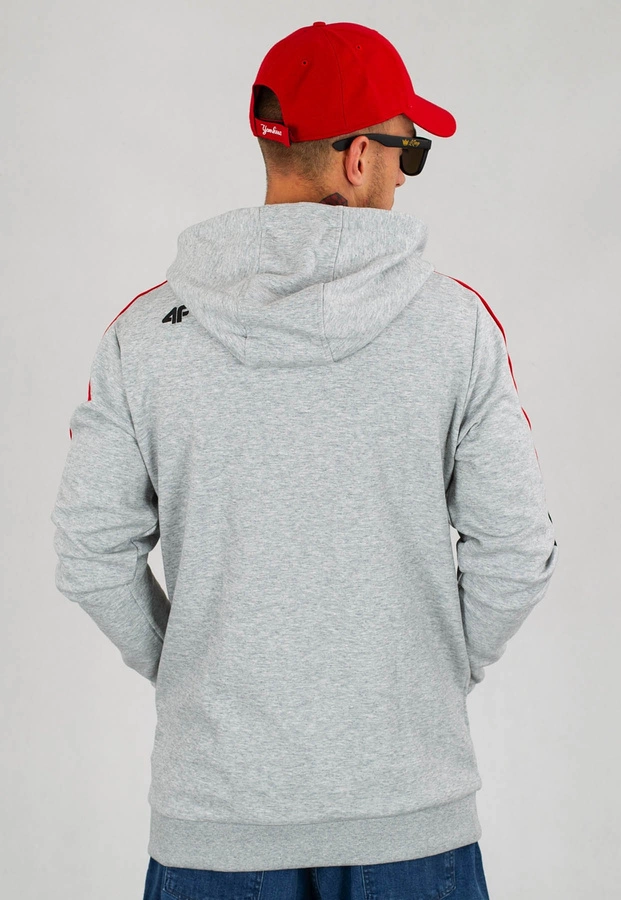 Bluza 4F BLM018 ZIP jasno szara