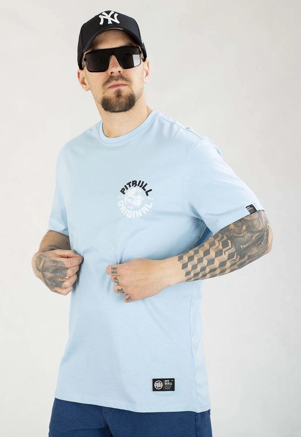 T-shirt Pit Bull Dog SD 170 light blue