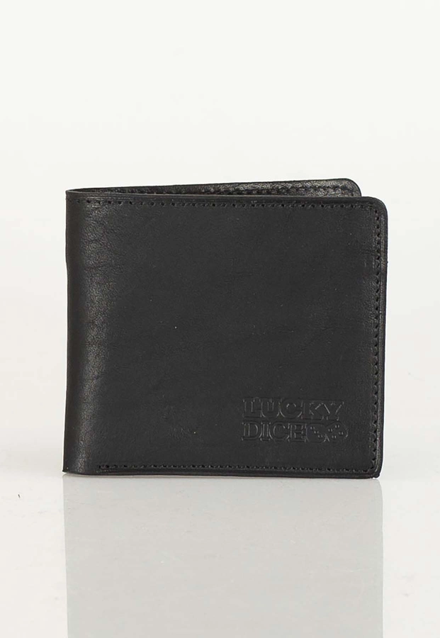 Portfel Lucky Dice Name Leather czarny
