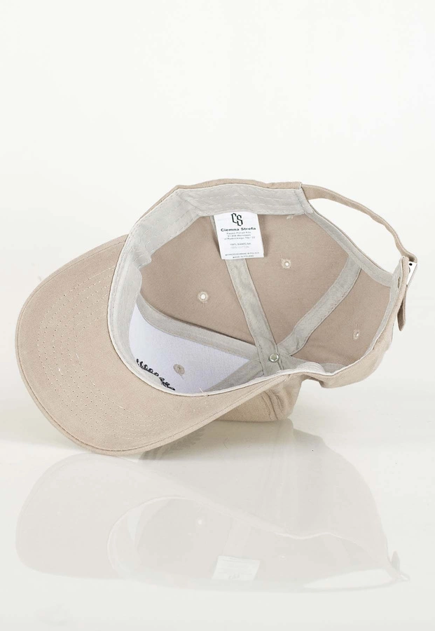 Czapka Snapback Ciemna Strefa Laur beżowa
