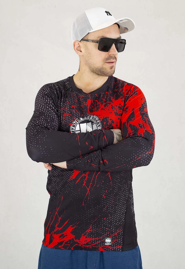 Longsleeve Pit Bull Sportowy Rashguard Blood Dog II czarny