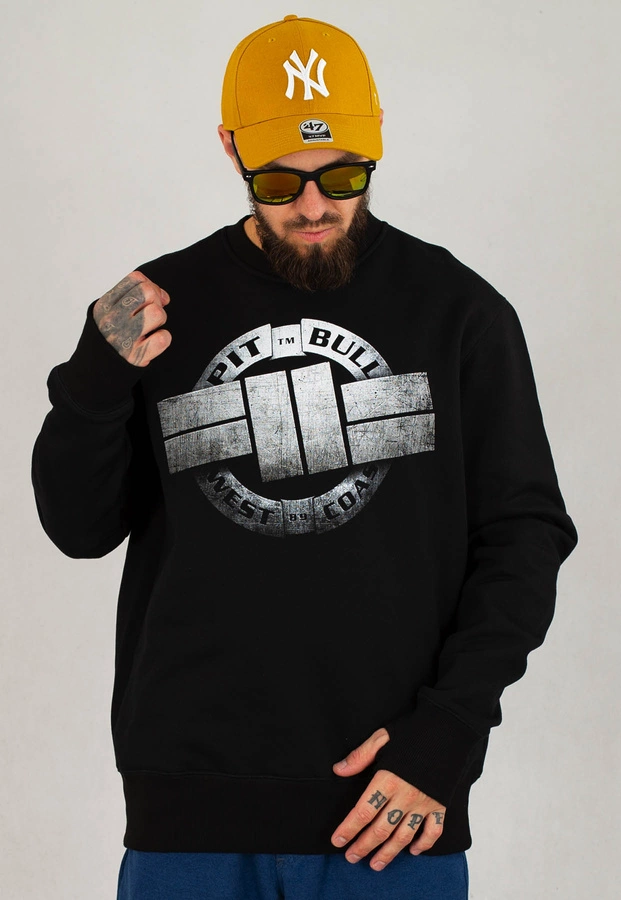 Bluza Pit Bull Bez Kaptura Steel Logo czarna 