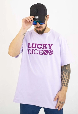 T-shirt Lucky Dice Baggy LD Classic jasno fioletowy