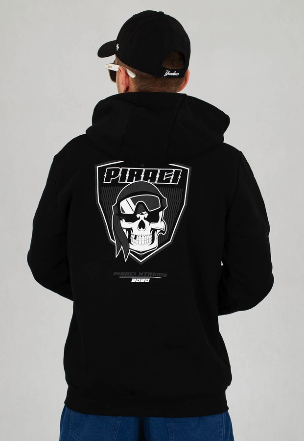 Bluza Ganja Mafia Piraci Reflect Zip czarna