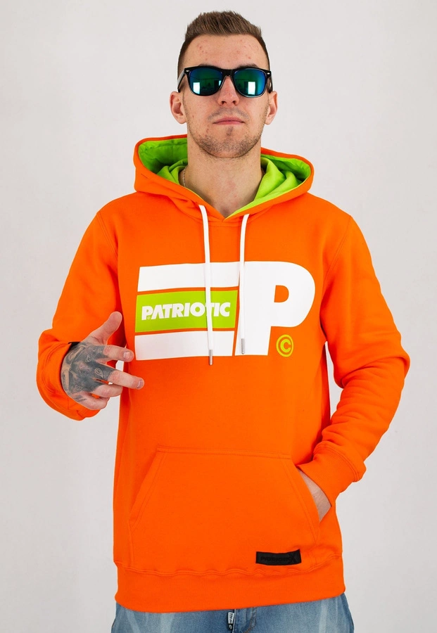 Bluza Patriotic Big Flag pomarańczowa