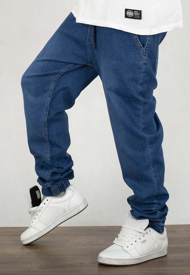 Spodnie Jigga Wear Crown Jogger Jeans niebieskie