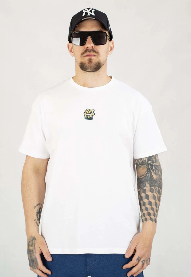 T-shirt Chada Proceder Hazard biały