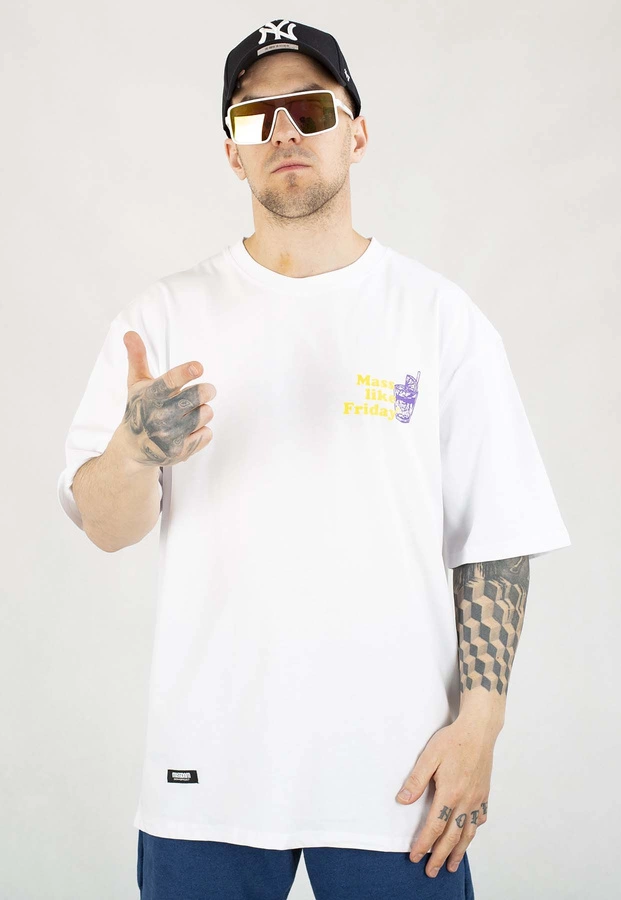 T-shirt Mass Friday biały