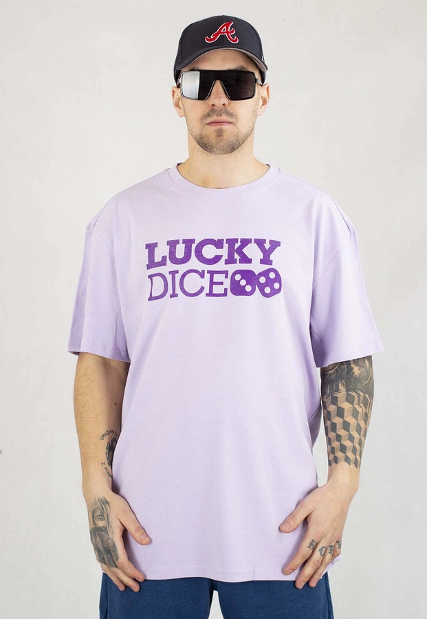 T-shirt Lucky Dice Baggy LD Classic jasno fioletowy