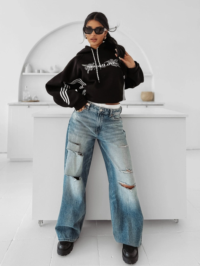 Bluza Olavoga Z Kapturem Viti czarna