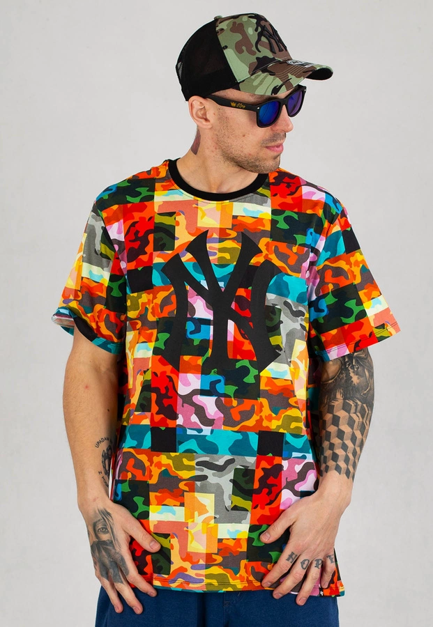 T-shirt 47 Brand MLB New York Yankees Psychedelic Camo ’47 Echo Tee (BB017TEMECH549842WW)