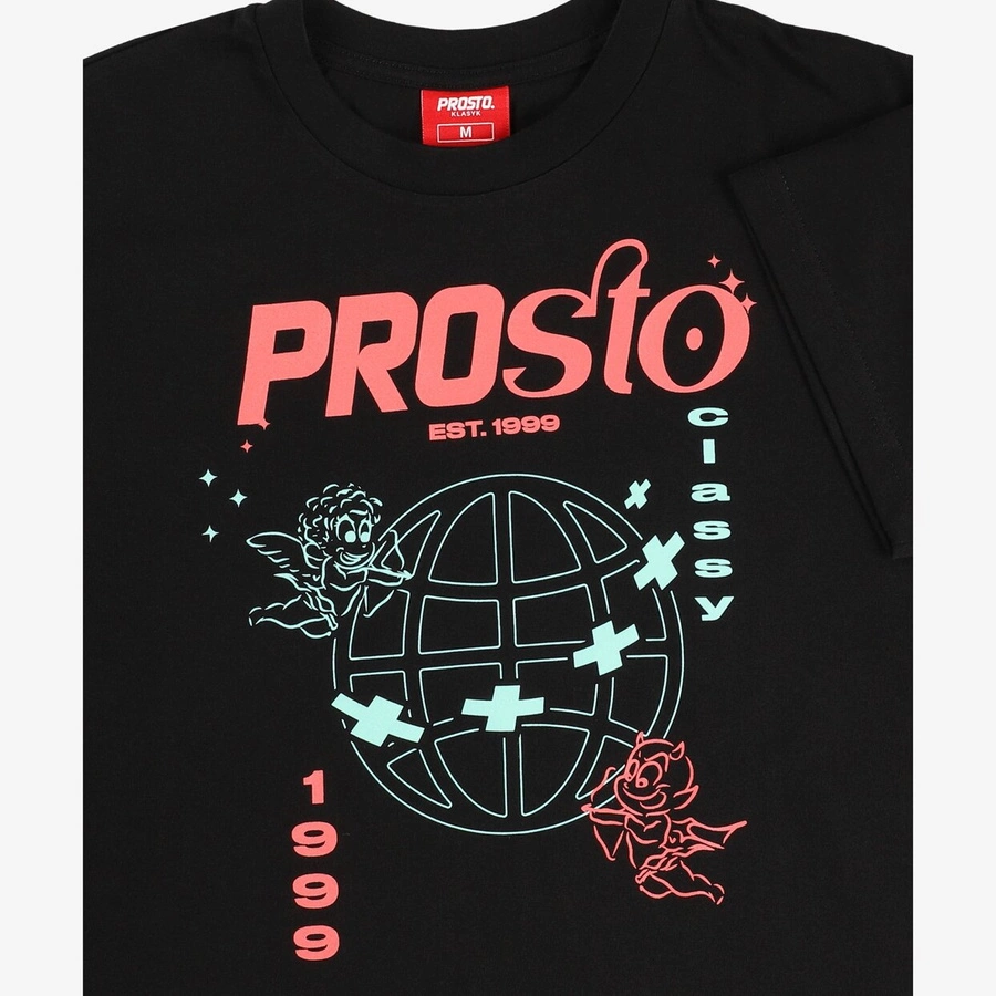 T-shirt Prosto Devangel czarny