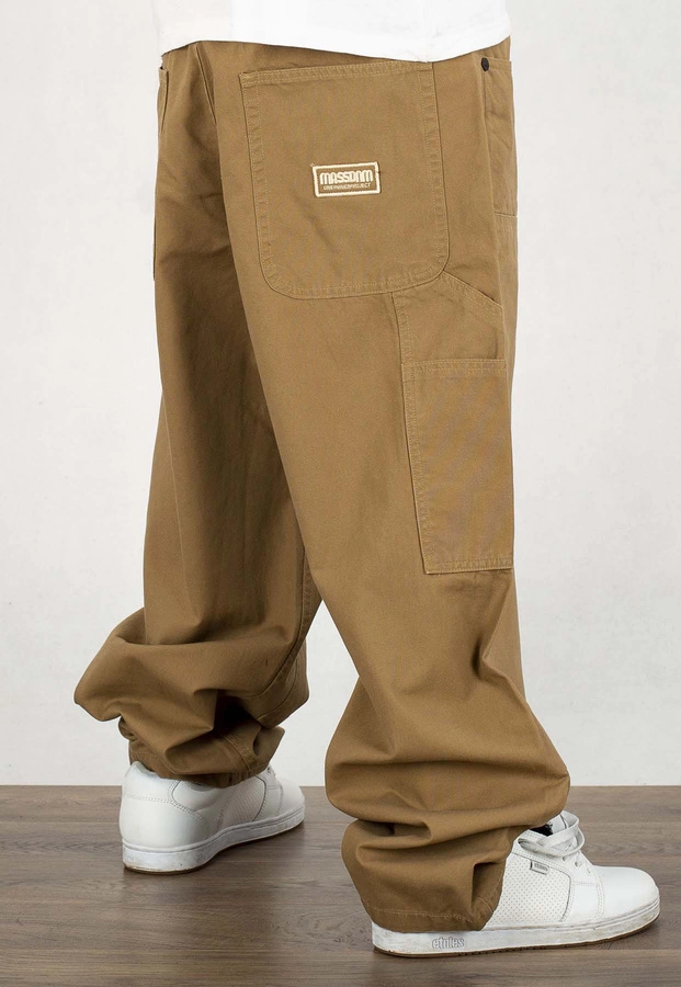 Spodnie Mass Pants Extra Baggy Fit Worker beżowe